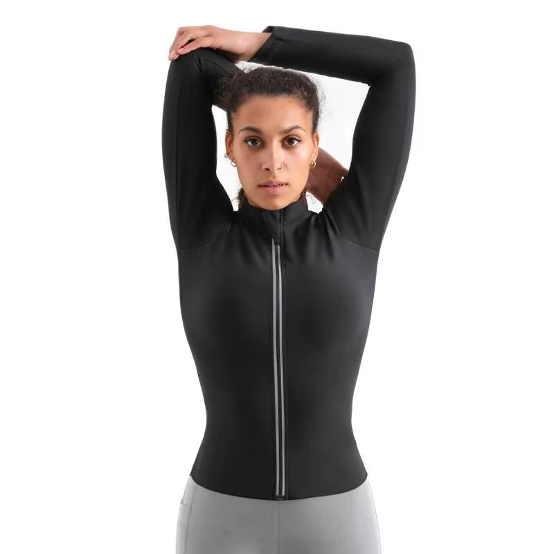 Women Sauna Shrit with Sleeves Gym Hot Sweat Suit Weight Loss Sauna Tops Vest Fitness Slimming Body Shaper Training Vest Workout